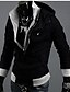 cheap Men&#039;s Tops-Men&#039;s Classic &amp; Timeless Long Sleeve Hoodie - Solid Colored Pure Color Black L