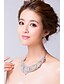 abordables Conjuntos de joyas-Mujer Cristal Boda Fiesta Ocasión especial Pedida Legierung Pendientes Collares