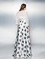 Χαμηλού Κόστους Φορέματα Χορού Αποφοίτησης-Ίσια Γραμμή Μοτίβο φόρεμα Φόρεμα Χοροεσπερίδα Επίσημο Βραδινό Μακρύ Αμάνικο Λεπτές Τιράντες Ελαστικό Σατέν με Δαντέλα Πιασίματα Χάντρες 2023