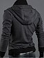 cheap Men&#039;s Tops-Men&#039;s Classic &amp; Timeless Long Sleeve Hoodie - Solid Colored Pure Color Black L