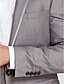 voordelige Tuxedo -pakken-grijze polyester getailleerd model twee-delige smoking
