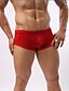 Недорогие Экзотическое мужское белье-Муж. 1 PC Ледяной шелк Супер секси Брифы-боксеры Однотонный Черный XL