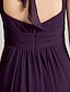 cheap Bridesmaid Dresses-Sheath / Column Bridesmaid Dress Sweetheart Sleeveless Open Back Floor Length Chiffon with Criss Cross / Ruched / Draping