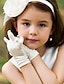 cheap Party Gloves-Cotton / Satin Wrist Length Glove Charm / Stylish / Flower Girl Gloves With Embroidery / Solid
