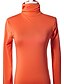 billige Kvinde toppe-Bomull T-skjorte Dame - Ensfarget Grunnleggende Oransje