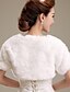 cheap Wraps &amp; Shawls-Short Sleeve Faux Fur Wedding / Party Evening Wedding  Wraps / Fur Wraps With Shrugs