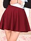 cheap Women&#039;s Skirts-Women&#039;s Party / Cocktail A Line Skirts - Solid Colored Wine Dark Pink Watermelon