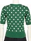 voordelige Bovenkleding voor dames-Dames Standaard Stippen Vest Groen