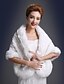 cheap Wraps &amp; Shawls-Shawls Faux Fur Wedding / Party Evening Wedding  Wraps / Fur Wraps With