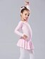 Недорогие Детская танцевальная одежда-Балет Платье Жен. Длинный рукав Спандекс