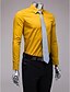 お買い得  シャツ-濃い黄色のスリムフィット長袖シャツ