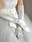 Недорогие Вечерние перчатки-сатин пальцев длина оперы свадебные перчатки с плетения кружева (больше цветов)