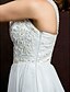 abordables Vestidos de novia-Vestidos de novia Hasta el Suelo Corte A Sin Mangas Escote Cuadrado Gasa Con 2023 Vestidos de novia