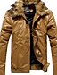 cheap Men&#039;s Outerwear-Men PU/Faux Leather Outerwear , Without Lining