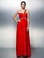 cheap Prom Dresses-A-Line One Shoulder Floor Length Tulle Prom / Formal Evening Dress with Beading / Crystals / Ruched by TS Couture®
