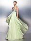 cheap Prom Dresses-A-Line Sweetheart Neckline Floor Length Chiffon Open Back Prom / Formal Evening Dress with Beading / Sequin / Crystals by TS Couture®