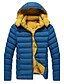 cheap Men&#039;s Outerwear-Men&#039;s Hoodie Coats &amp; Jackets , Cotton / Cotton Blend Long Sleeve Casual Pocket Winter NEWJOGAL