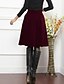 cheap Women&#039;s Skirts-Women&#039;s Casual/Daily Knee-length Skirts,Simple Street chic A Line Solid Winter Fall