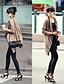 ieftine Bluze &amp; Cămăși Damă-Women&#039;s Asymmetric Contrast Coat Long Sleeve Outerwear