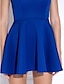 cheap Cocktail Dresses-Ball Gown Celebrity Style Cute Holiday Homecoming Cocktail Party Dress Jewel Neck Sleeveless Short / Mini Jersey with Pleats  / Prom
