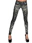 voordelige Leggings-Dames Sexy Denim Legging Meetkundig Medium Taille Zwart Een maat