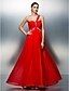 cheap Prom Dresses-A-Line One Shoulder Floor Length Tulle Prom / Formal Evening Dress with Beading / Crystals / Ruched by TS Couture®