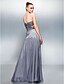 cheap Prom Dresses-A-Line Celebrity Style Beaded &amp; Sequin Prom Formal Evening Dress Sweetheart Neckline Sleeveless Floor Length Tencel with Beading Sequin 2021