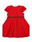 voordelige Meisjeskleding-Print -Netstof / Viscose-Winter / Herfst-Girl&#039;s-Jurk-Roze / Rood / Geel