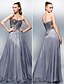 cheap Prom Dresses-A-Line Celebrity Style Beaded &amp; Sequin Prom Formal Evening Dress Sweetheart Neckline Sleeveless Floor Length Tencel with Beading Sequin 2021