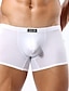 cheap Men&#039;s Briefs Underwear-Men&#039;s Boxer Briefs Solid Colored White Black Red M L XL