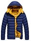 cheap Men&#039;s Outerwear-Men&#039;s Hoodie Coats &amp; Jackets , Cotton / Cotton Blend Long Sleeve Casual Pocket Winter NEWJOGAL