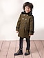 cheap Boys&#039; Clothing-Solid Colored Long Sleeve Regular Regular Jacket &amp; Coat Gray