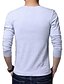 cheap Men&#039;s Casual T-shirts-Men&#039;s T shirt Tee Solid Colored V Neck White Black Gray Blue Long Sleeve Plus Size Daily Sports Tops Cotton