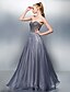 cheap Prom Dresses-A-Line Celebrity Style Beaded &amp; Sequin Prom Formal Evening Dress Sweetheart Neckline Sleeveless Floor Length Tencel with Beading Sequin 2021