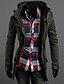 cheap Men&#039;s Jackets &amp; Coats-Men&#039;s Long Sleeve Casual Jacket,Cotton Blend Solid Multi-color