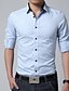 cheap Men&#039;s Dress Shirts-Men&#039;s Shirt Dress Shirt Solid Colored Classic Collar White Black Gray Rosy Pink Blue Long Sleeve Daily Work Tops Cotton Business Casual / Spring / Fall