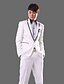 cheap Tuxedo Suits-Tuxedos Slim Fit / Standard Fit Collar / Slim Notch / Peak One-Button / Single Breasted One-button Wool &amp; Polyester Blend / Cotton / Polyester Solid Colored / Fashion