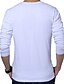 baratos Camisetas masculinas casuais-Homens Camiseta Bloco de cor Listrado Decote Redondo Branco Azul Marinho Manga Longa Tamanho Grande Diário Esportes Patchwork Delgado Blusas Ativo / Verão / Verão