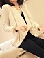 voordelige Damesjacks-WeiMeiJia® Women&#039;s All Matches Long Sleeve Loose Contrast Color Short Coat