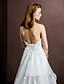 cheap Wedding Dresses-Sheath/Column Sweetheart Tulle Short/Mini Wedding Dress