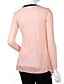 cheap Women&#039;s Blouses &amp; Shirts-Women&#039;s Coat,Solid Long Sleeve Spring / Summer / Fall Pink / Beige / Black / Brown / Green Polyester Thin