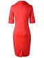 cheap Women&#039;s Dresses-Women&#039;s Work Chic &amp; Modern Sheath Dress - Solid Colored Formal Style Square Neck