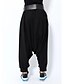 זול מכנסיים לנשים-מכנסיים הארם משוחרר ג&#039;ינסים כותנה מיקרו-אלסטי גיזרה בינונית (אמצע) אחיד חורף סתיו בגדי ריקוד נשים