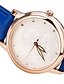 baratos Relógios de quartzo-Mulheres Quartzo Couro PU Acolchoado Preta / Branco / Azul Branco Preto Azul