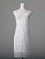 cheap Women&#039;s Dresses-Women&#039;s Sheath Dress Sleeveless Solid Colored All Seasons Strapless Party White / Mini