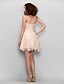 cheap Special Occasion Dresses-A-Line Dress Homecoming Cocktail Party Short / Mini Sleeveless Sweetheart Lace with Lace 2023