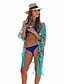 preiswerte Bikinis und Bademode-Damen Blumig Cover-Up - Druck, Blumen / Pflanzen / V-Ausschnitt / Baumwolle / Frühling / Sommer / Quaste