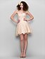 cheap Special Occasion Dresses-A-Line Dress Homecoming Cocktail Party Short / Mini Sleeveless Sweetheart Lace with Lace 2023