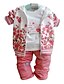 ieftine Seturi Haine Bebelușe-Fete 3D Floral Set de îmbrăcăminte Manșon Lung Primăvară Toamnă Copil