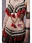 cheap Belly Dancewear-Belly Dance Outfits Women&#039;s Performance Silk / Sequined Buttons / Tassel / Pattern / Print Dropped